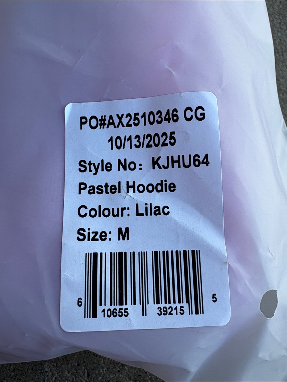 🆕 Comfrt - Pastel Hoodie in Lilac - Medium - Picture 3 of 4